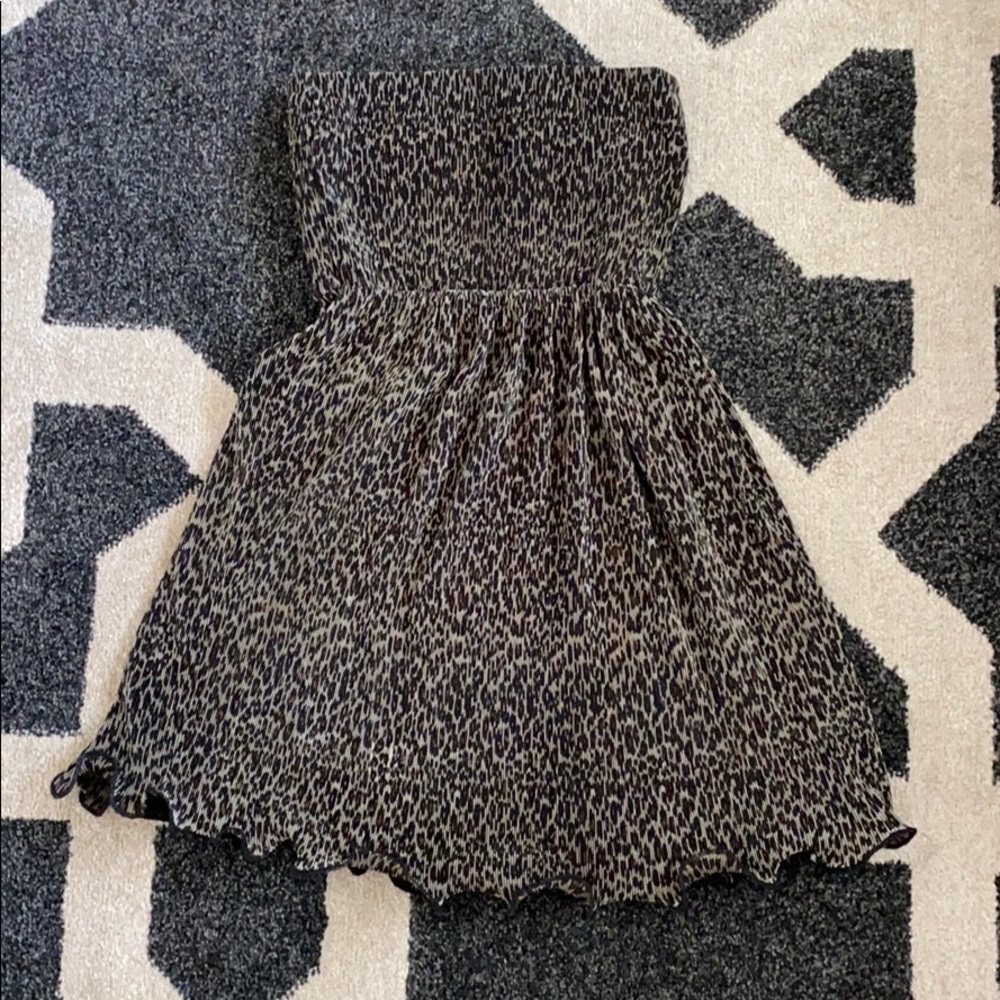Cheetah print ruffles shirt